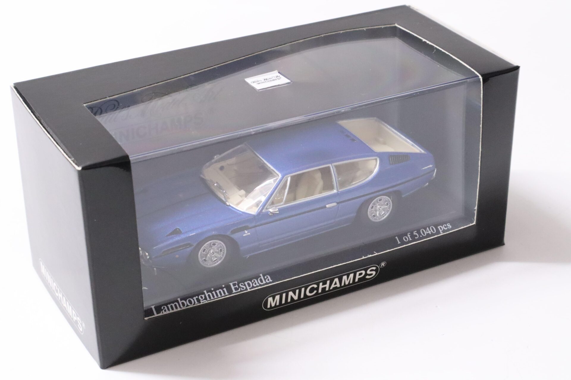 1:43 Minichamps Lamborghini Espada 1970 Azzuro Acapulco blue