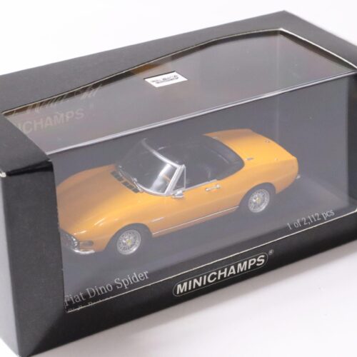 1:43 Minichamps Fiat Dino Spider 1972 Giallo Postano yellow