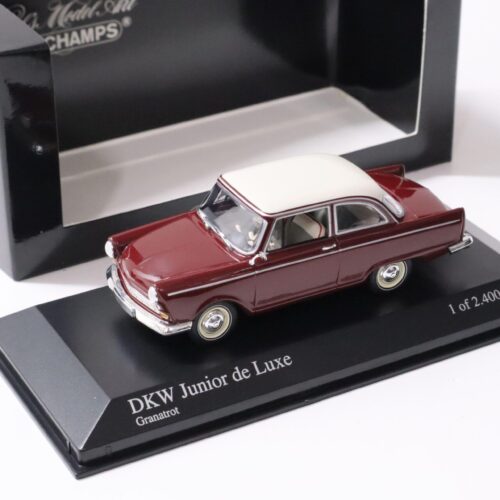 1:43 Minichamps DKW Junior de Luxe 1961 Granat red/ white