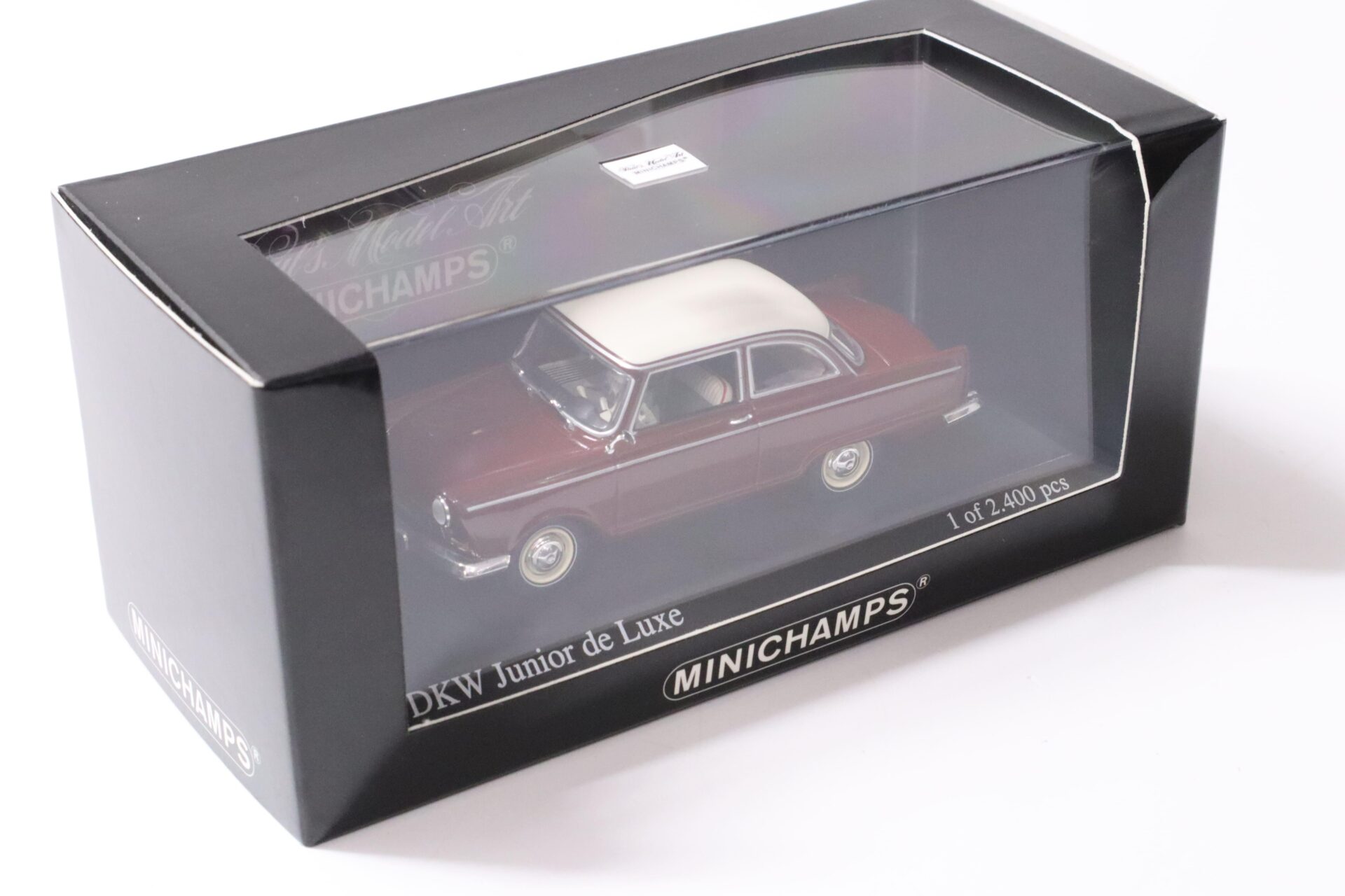 1:43 Minichamps DKW Junior de Luxe 1961 Granat red/ white