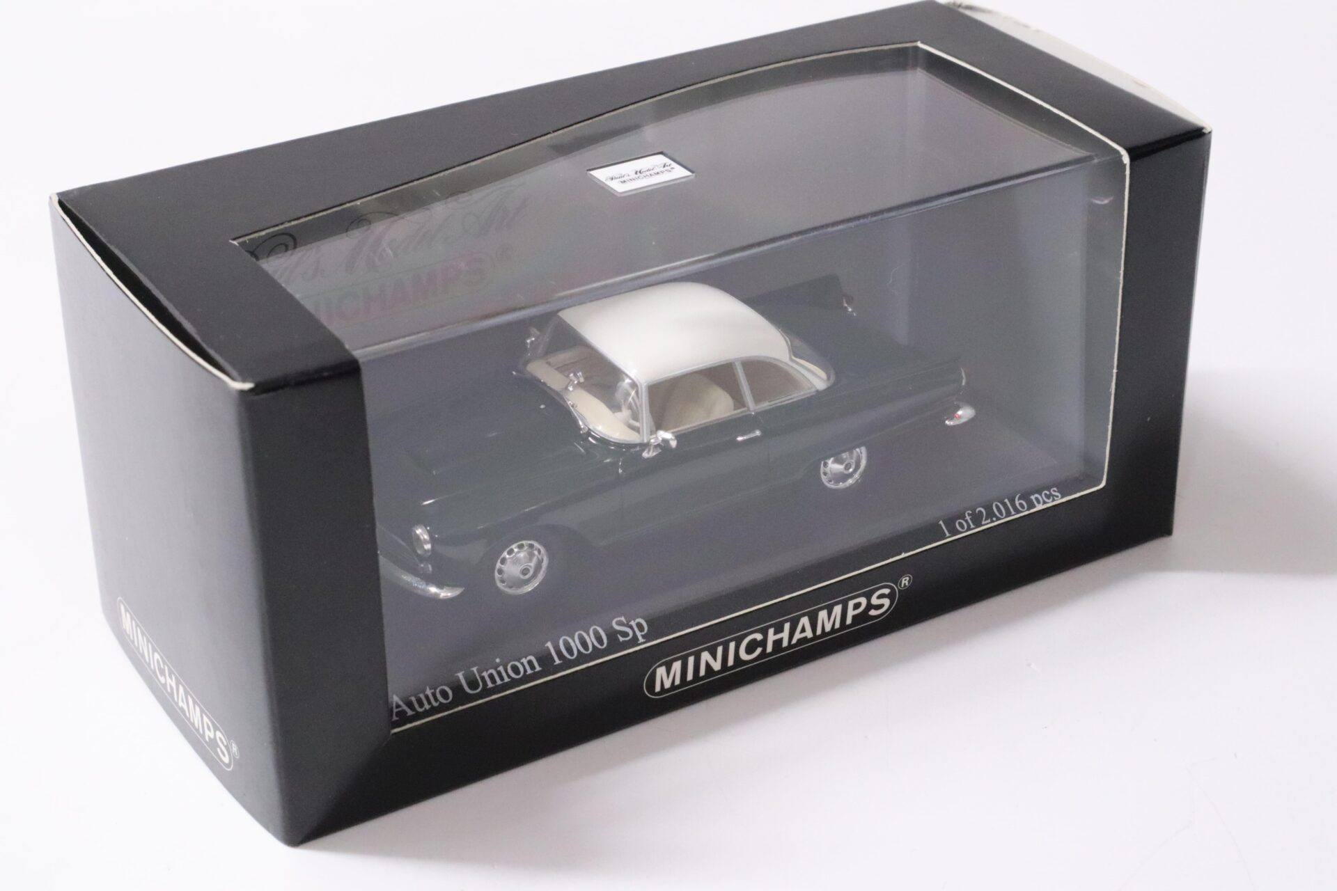 1:43 Minichamps Auto Union 1000 Sp closed Top 1958 Smaragd green