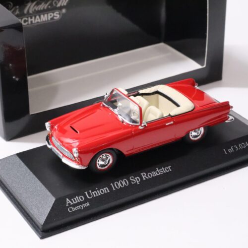 1:43 Minichamps Auto Union 1000 Sp Roadster 1958 Cherry red