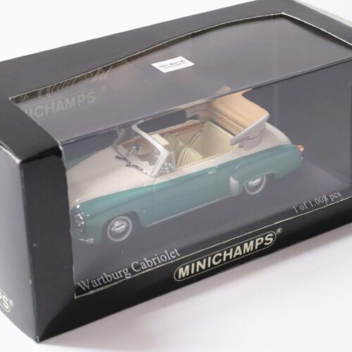 1:43 Minichamps Wartburg 312 Cabriolet 1958 Seiden green/ white