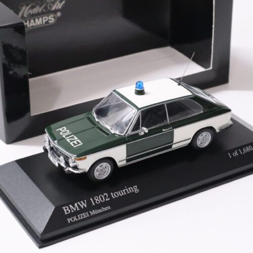 1:43 Minichamps BMW 1802 Touring 1972 Polizei München green/ white