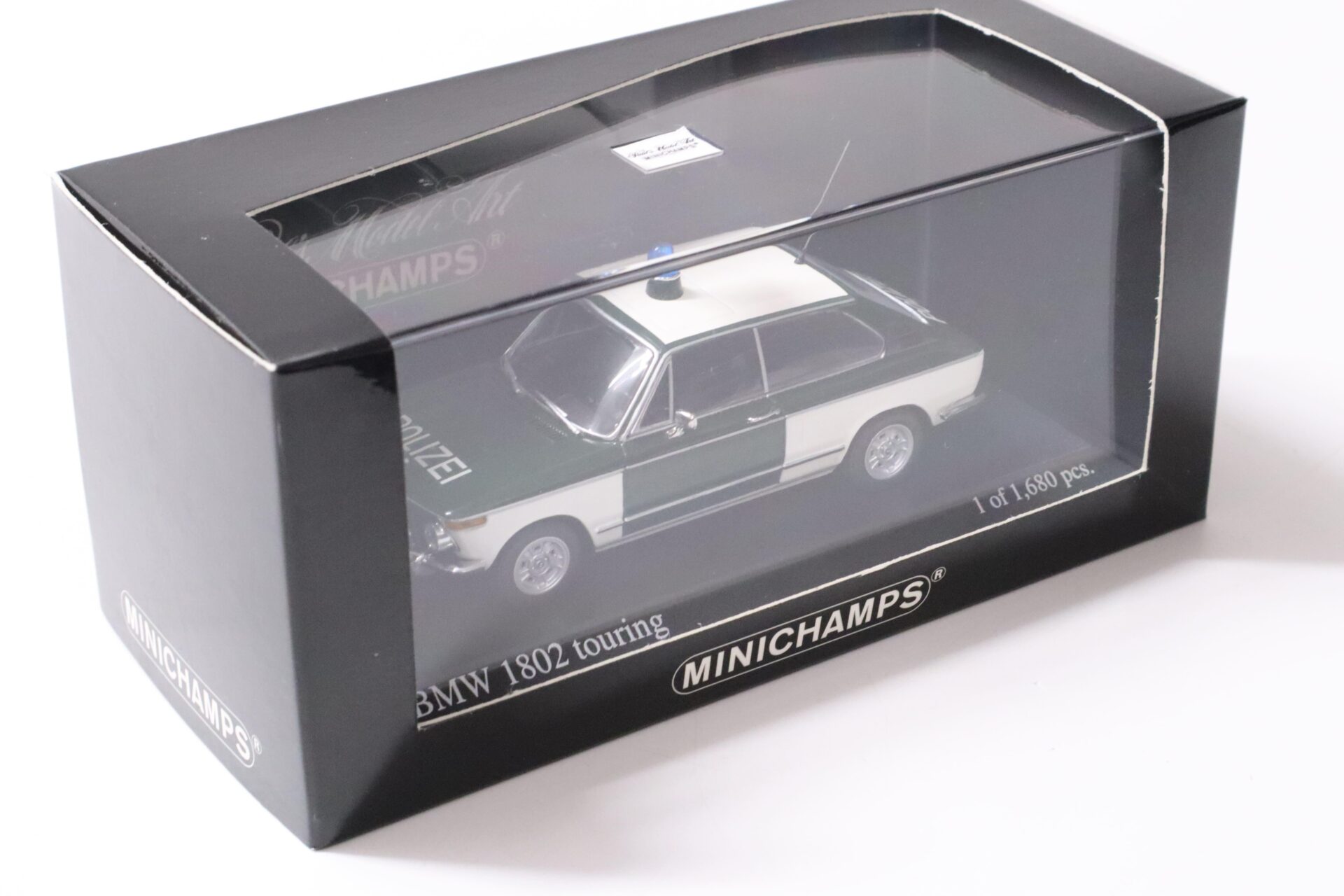 1:43 Minichamps BMW 1802 Touring 1972 Polizei München green/ white