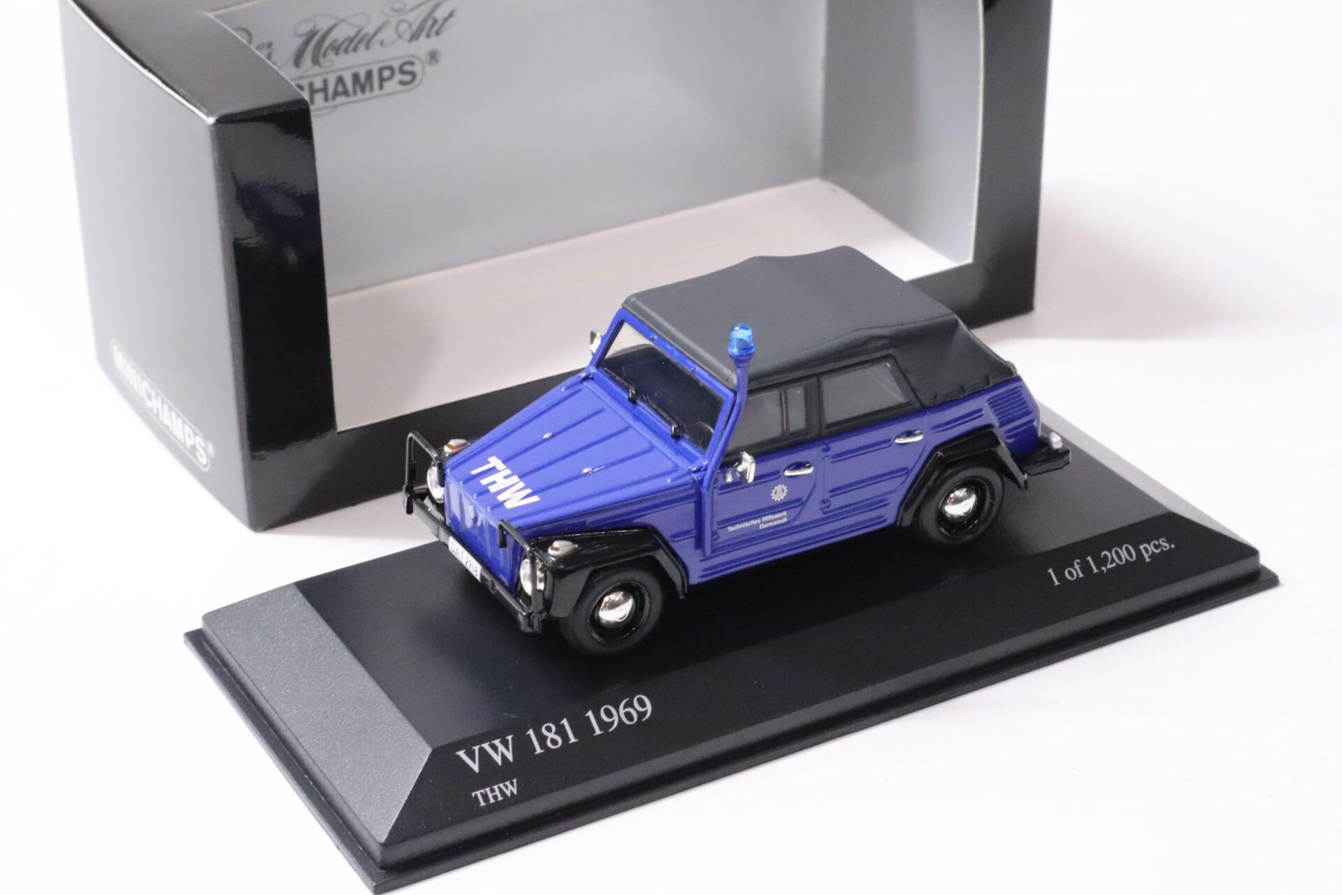 1:43 Minichamps VW 181 Kübelwagen 1969 THW blue