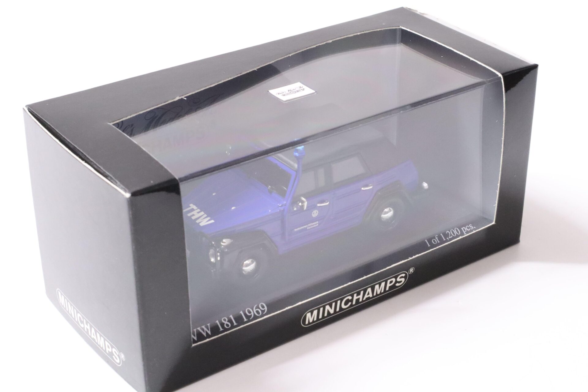 1:43 Minichamps VW 181 Kübelwagen 1969 THW blue