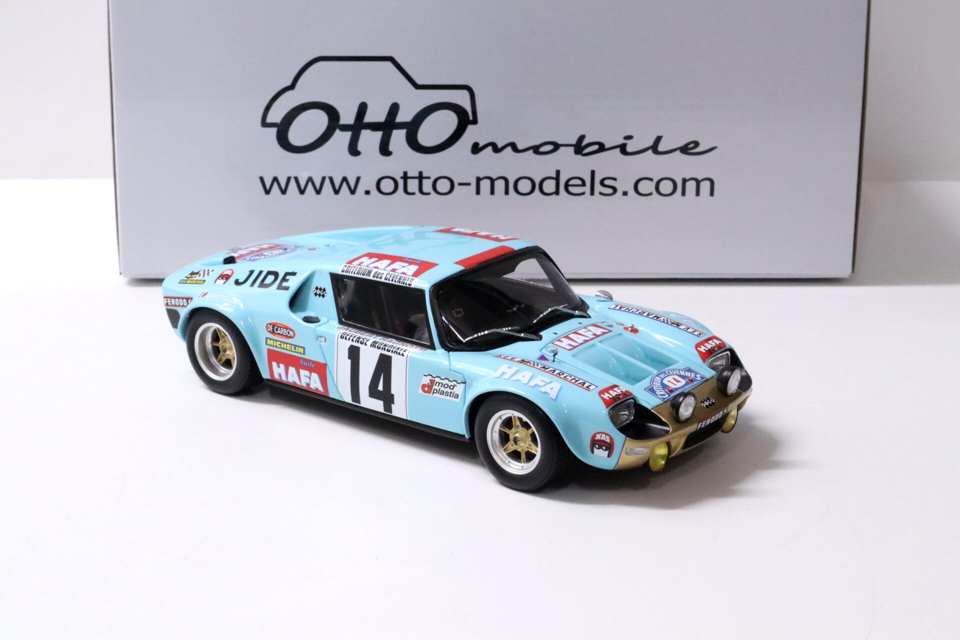 1:18 OTTO mobile OT287 JIDE 1600S Competition #1 Gr.4 Rallye Cevennes 1972