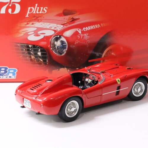 1:18 BBR Ferrari 375 Plus Test / Stradale 1954 red Die-Cast/ openings