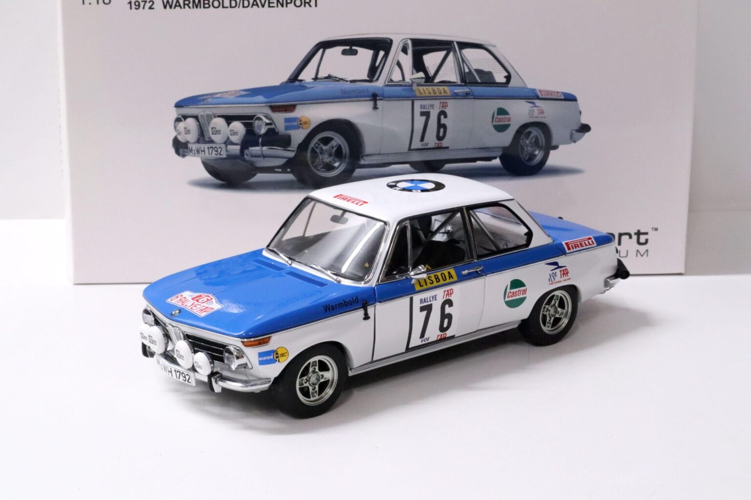 Tap R Car 1:18 AUTOart BMW 2002 TAP Rally 1972 Warmbold/ Davenport #76 – Premium ...