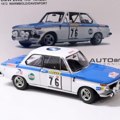 1:18 AUTOart BMW 2002 TAP Rally 1972 Warmbold/ Davenport #76 - Image 2