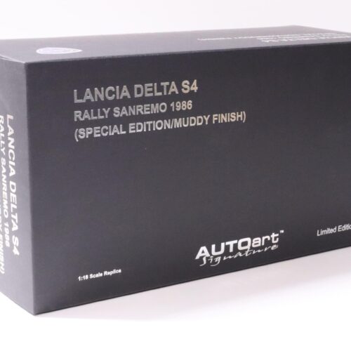1:18 AUTOart Lancia Delta S4 Rally Sanremo 1986 Special Muddy finish totip #8