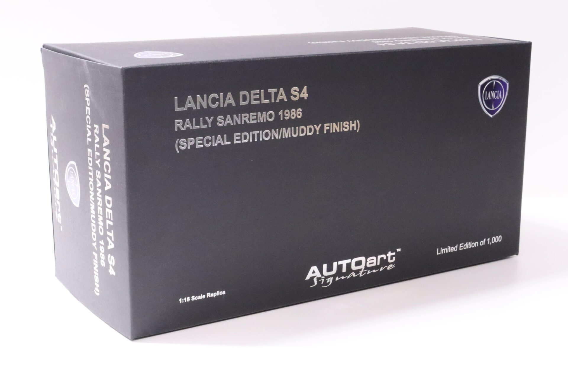 1:18 AUTOart Lancia Delta S4 Rally Sanremo 1986 Special Muddy finish totip #8