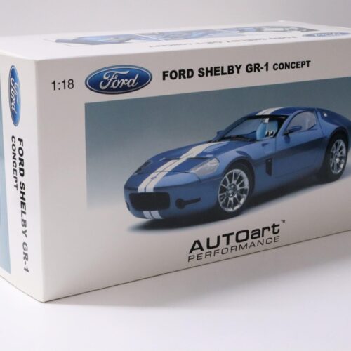 1:18 AUTOart Ford Shelby GR-1 Concept Guardsman blue/ white stripes - Image 4