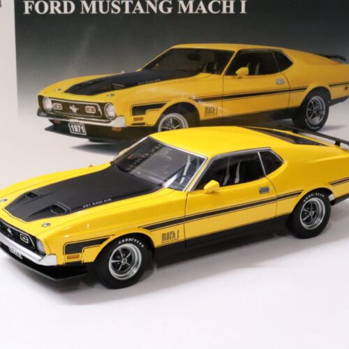 1:18 AUTOart Ford Mustang MACH 1 Fastback 1971 yellow/ black