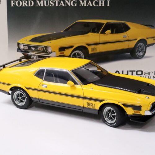 1:18 AUTOart Ford Mustang MACH 1 Fastback 1971 yellow/ black