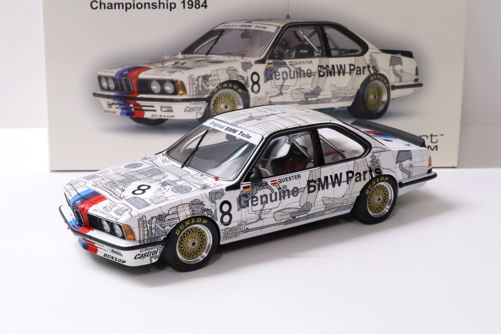 1:18 AUTOart BMW 635 CSi European Touringcar Championship 1984 Quester #8