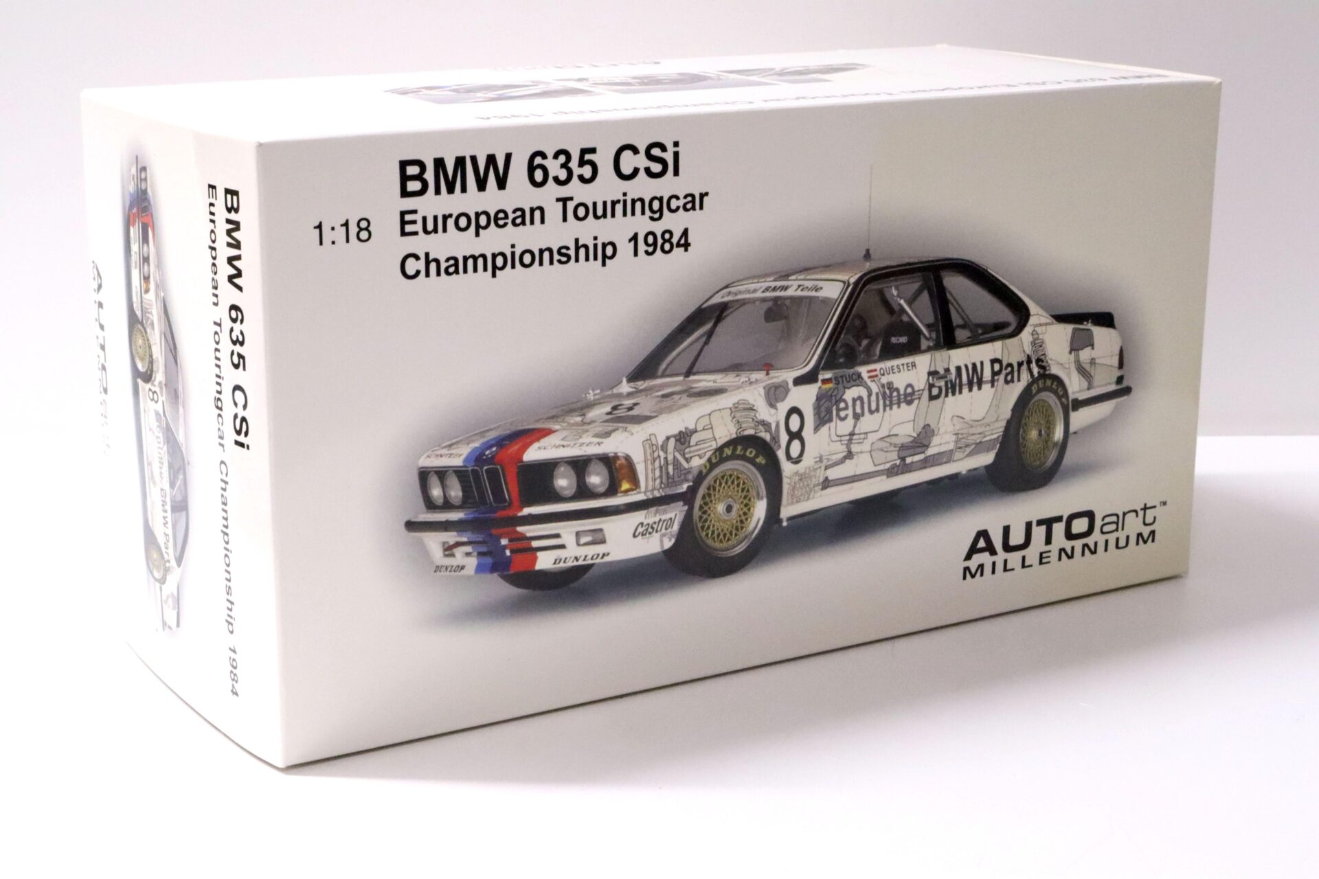 1:18 AUTOart BMW 635 CSi European Touringcar Championship 1984 Quester #8