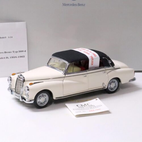 1:24 CMC Mercedes Typ 300D Cabriolet Adenauer white DEALER VERSION