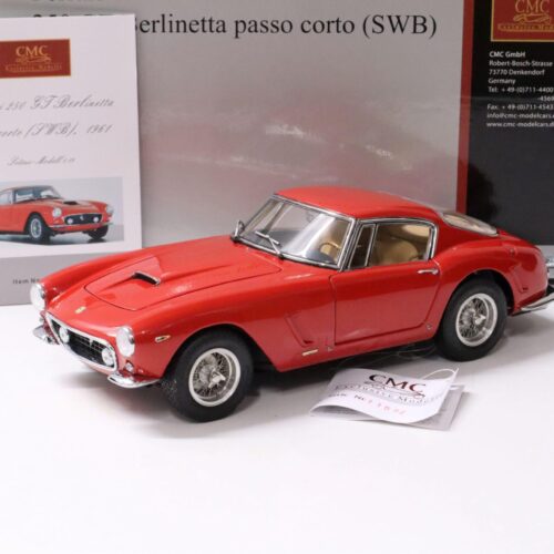 1:18 CMC Ferrari 250 GT Berlinetta passo corto SWB Coupe red M-046