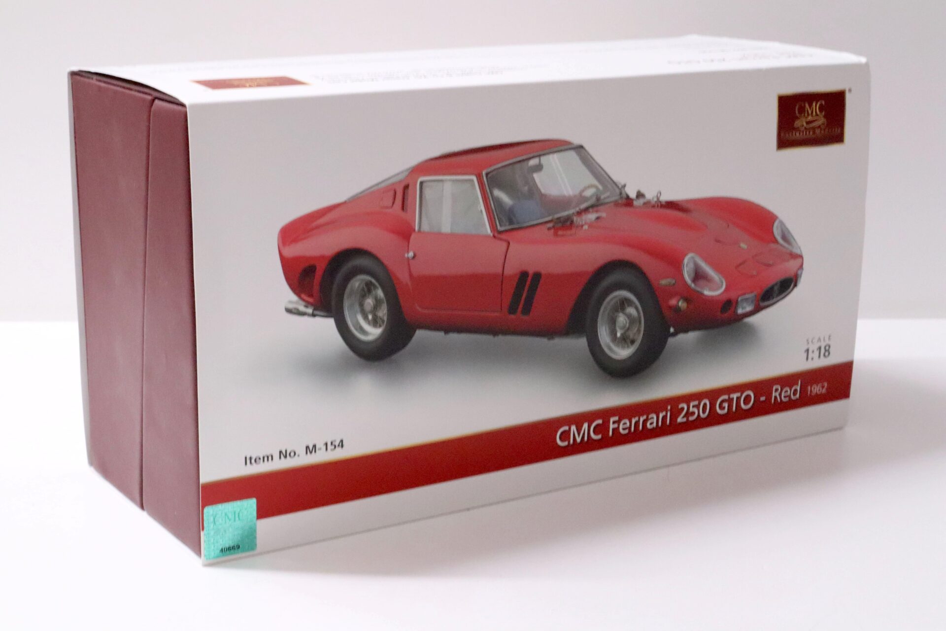 1:18 CMC Ferrari 250 GTO 1962 red M-154