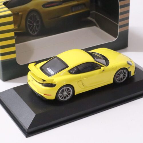1:43 Minichamps Porsche 718 Cayman GT4 Spectrum Edition yellow DEALER VERSION SALE%%%
