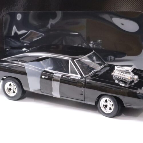 1:18 Hot Wheels 1970 Dodge Charger "The Fast and the Furious" black