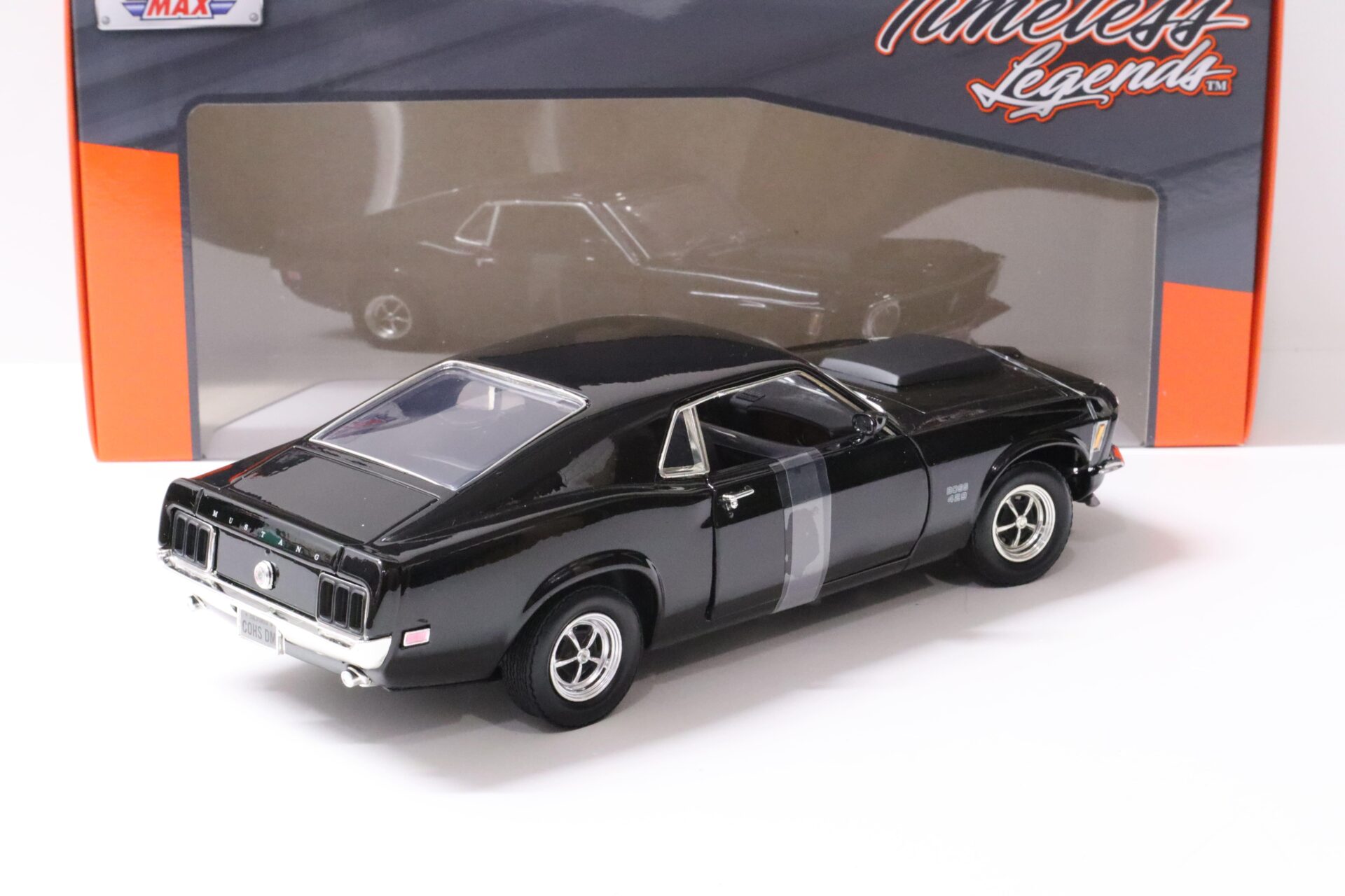1:18 Motor Max 1970 Ford Mustang Boss 429 Coupe black