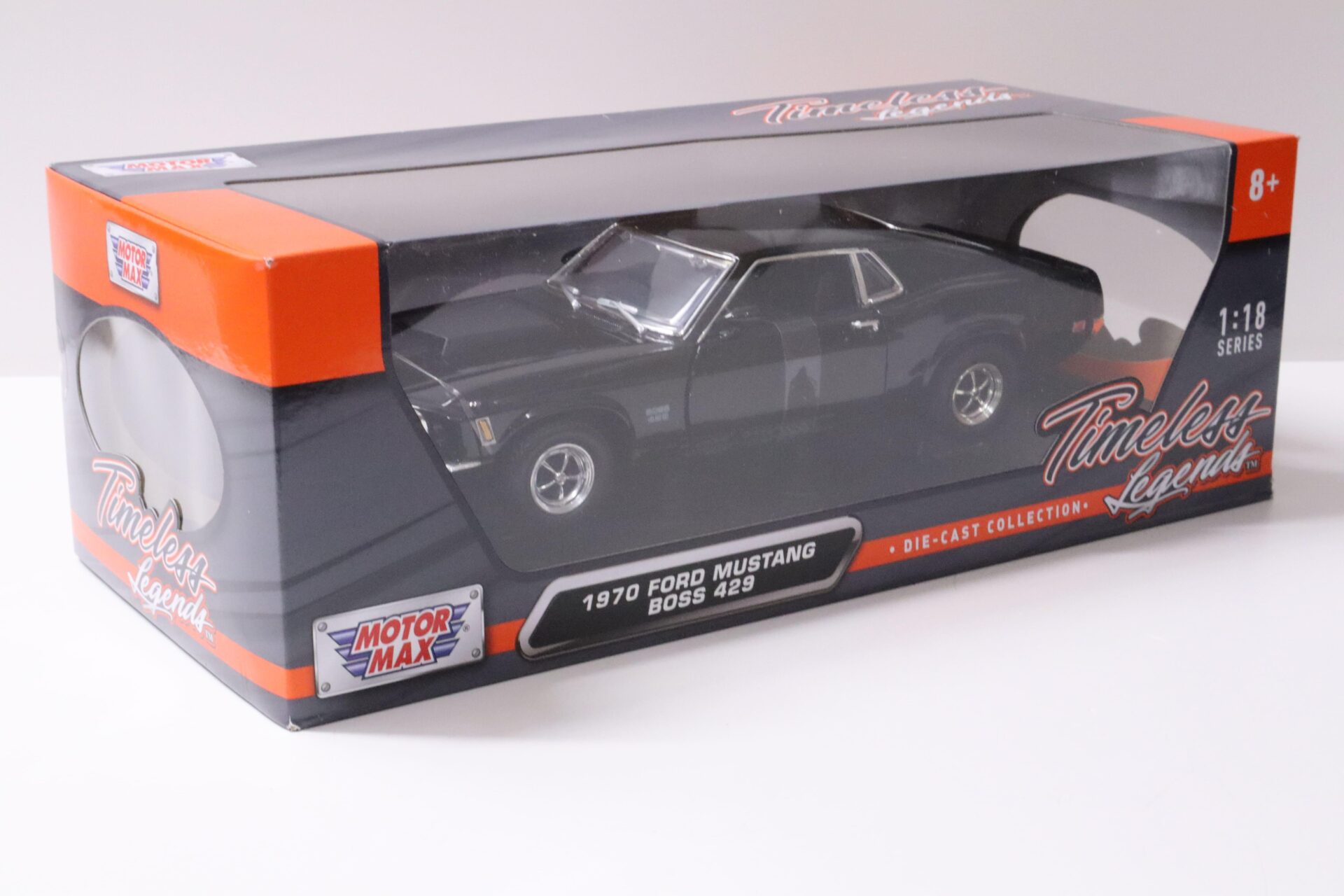 1:18 Motor Max 1970 Ford Mustang Boss 429 Coupe black