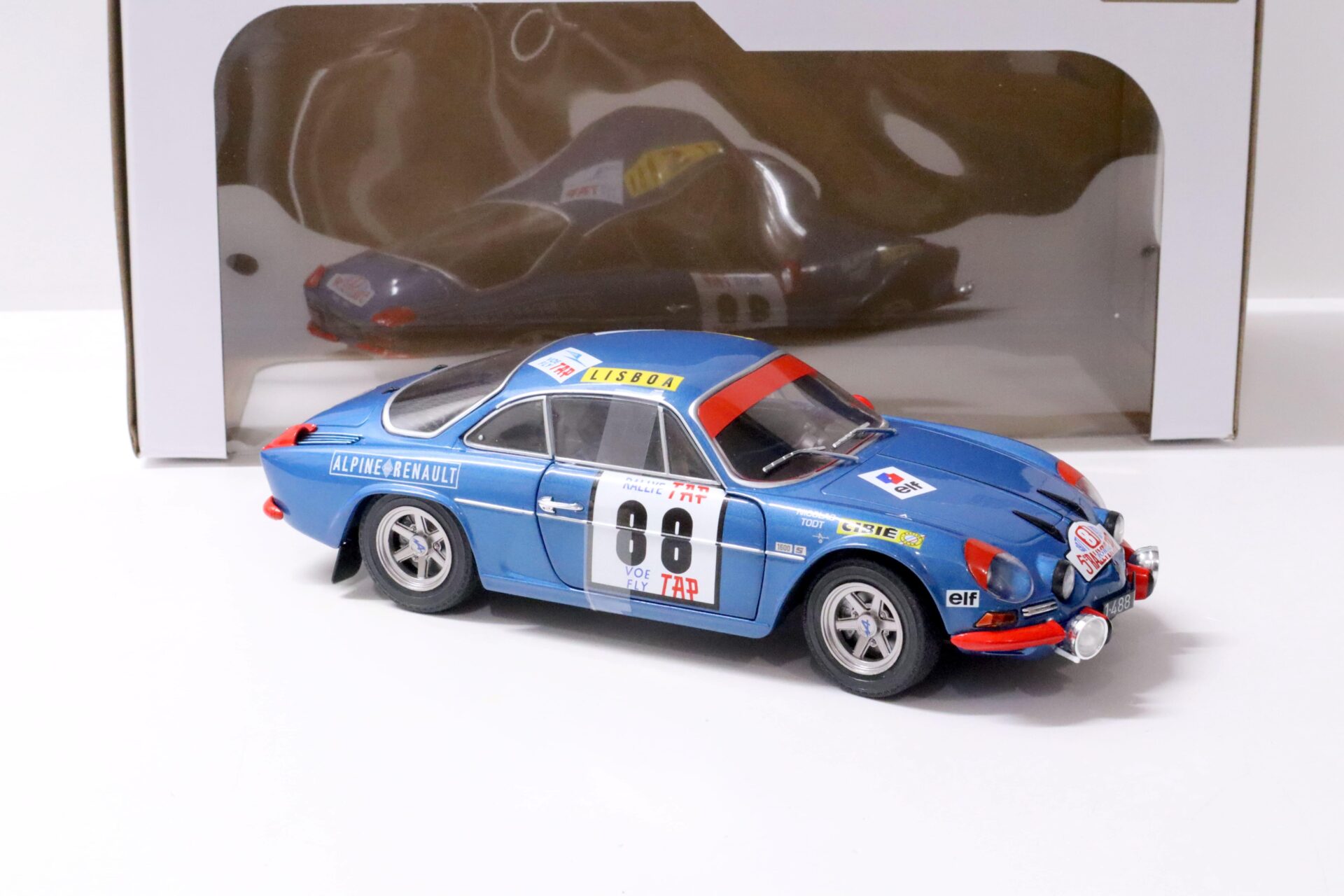 1:18 Solido Renault Alpine A110 1600S Rallye du Portugal 1971 Nicolas Todt #88
