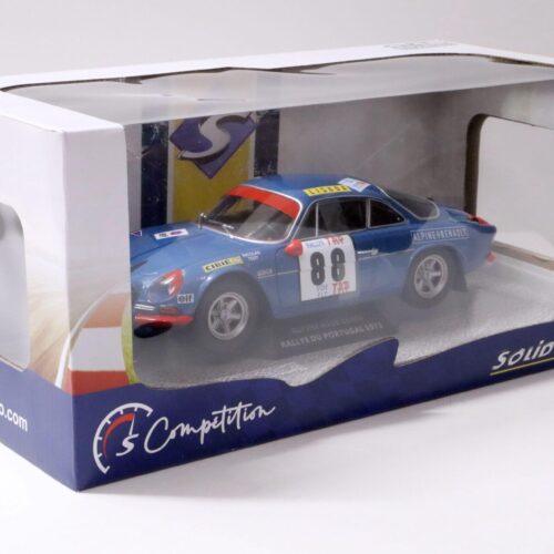 1:18 Solido Renault Alpine A110 1600S Rallye du Portugal 1971 Nicolas Todt #88