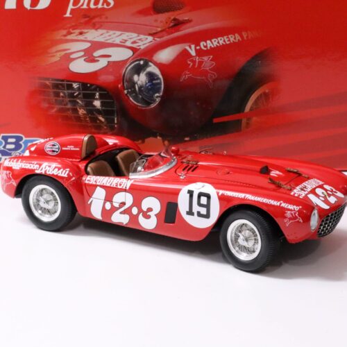 1:18 BBR Ferrari 375 Plus 1954 V-Carrera Panamericana 1.2.3 #19 red Die-Cast/ openings