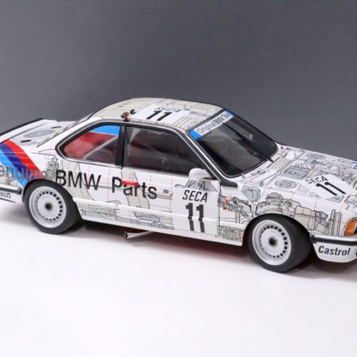 1:18 AUTOart BMW 635 CSI 24h SPA 1986 Winner Quester/Heger #11 DEALER VERSION - Image 2