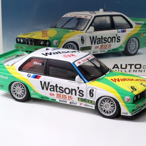 1:18 AUTOart BMW M3 E30 Grand Prix GP Macau 1991 WatsonÂ´s PIRRO #6