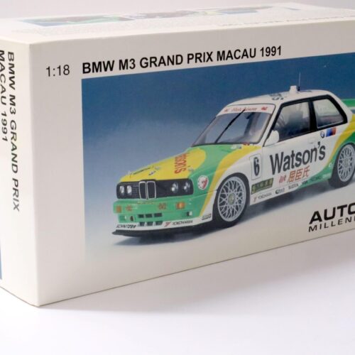1:18 AUTOart BMW M3 E30 Grand Prix GP Macau 1991 WatsonÂ´s PIRRO #6