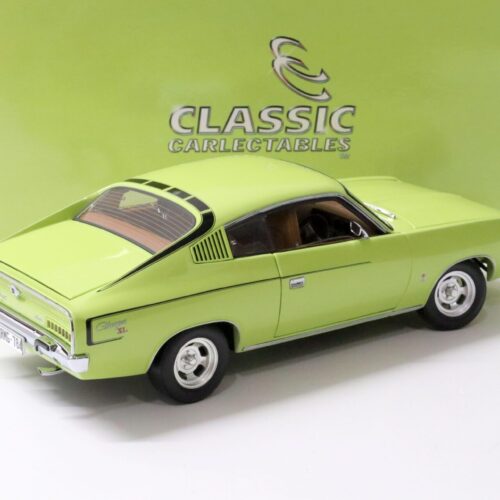 1:18 Classic Carlectables 1973 Chrysler VJ Charger XL 6 Pack Lime light green