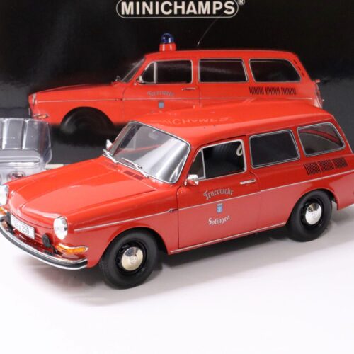 1:18 Minichamps VW 1600 L Variant 1972 Feuerwehr Solingen red