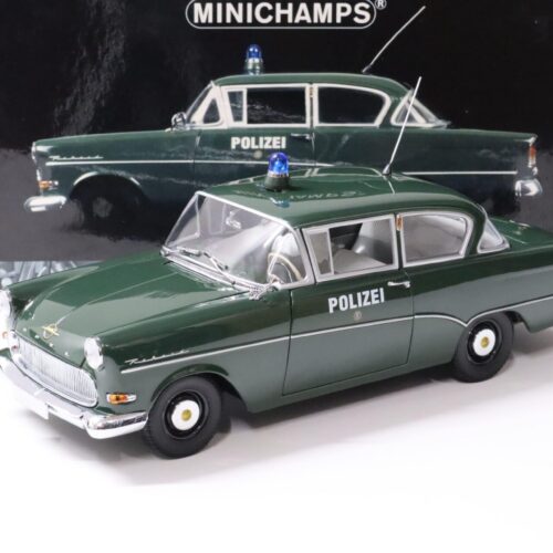 1:18 Minichamps Opel Rekord P1 Limousine POLIZEI 1958 dark green