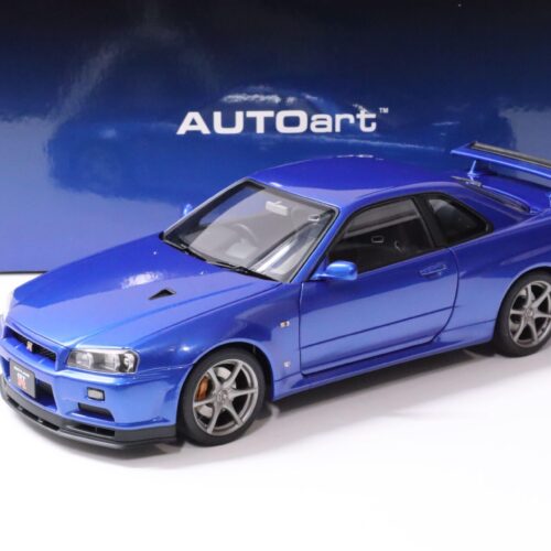 1:18 AUTOart Nissan Skyline GT-R (R34) V-SPEC II Bayside blue 2001