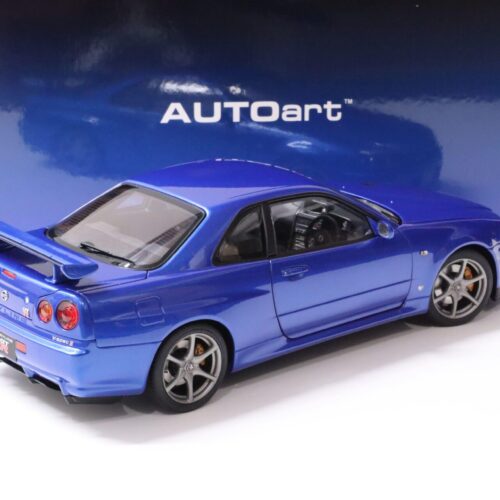 1:18 AUTOart Nissan Skyline GT-R (R34) V-SPEC II Bayside blue 2001