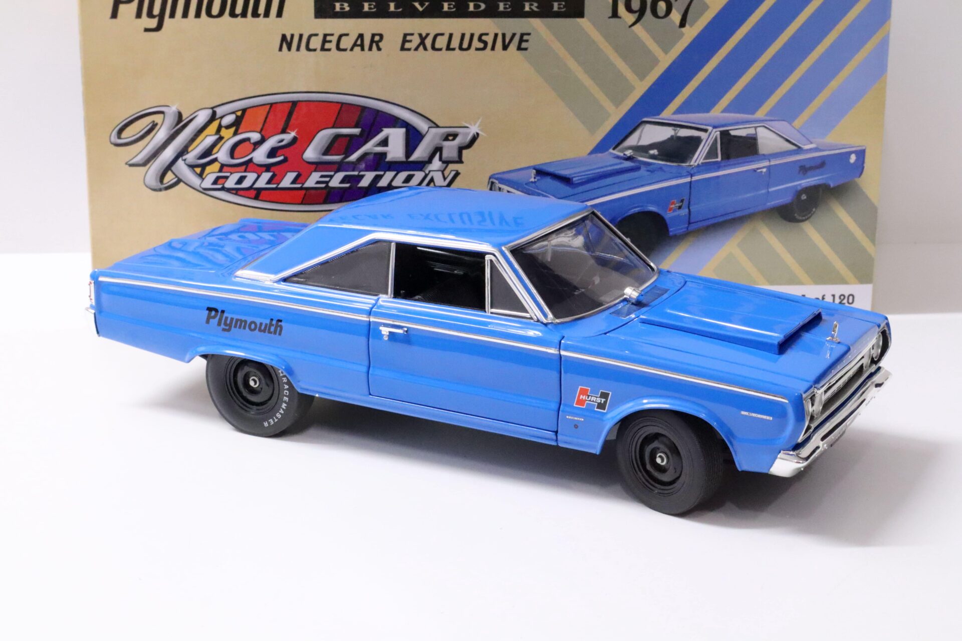 1:18 ACME 1967 Plymouth Belvedere *HURST* blue NICE CAR Limited 120 pcs.