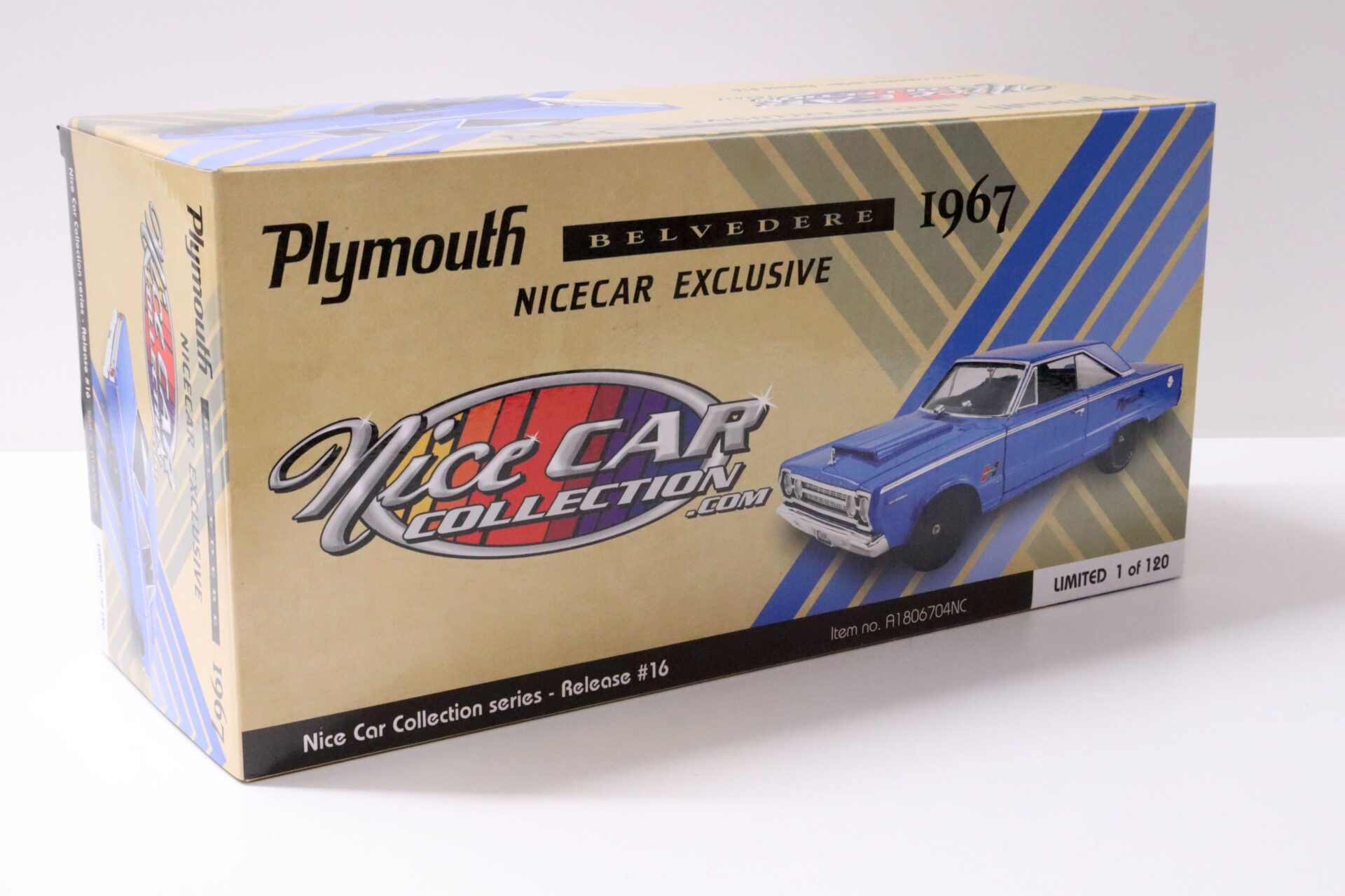 1:18 ACME 1967 Plymouth Belvedere *HURST* blue NICE CAR Limited 120 pcs.