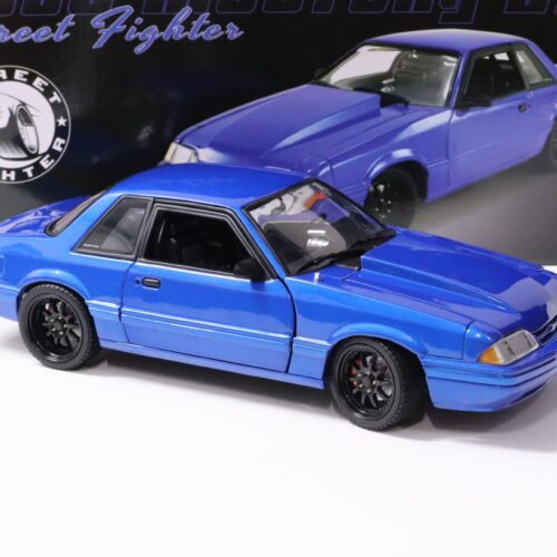1:18 GMP 1990 Ford Mustang 5.0 LX Coupe Street Fighter blue metallic