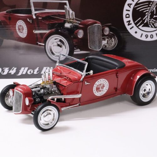 1:18 GMP 1934 Hot Rod Roadster *INDIAN MOTORCYCLE* dark red