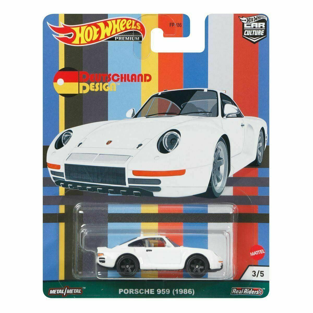 1:64 Hot Wheels Deutschland Design 2021 Car Culture Premium Porsche 959 white