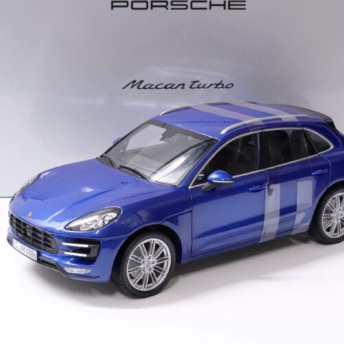 1:18 Minichamps Porsche Macan Turbo Saphir blue DEALER VERSION