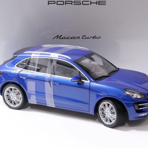 1:18 Minichamps Porsche Macan Turbo Saphir blue DEALER VERSION