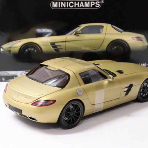 1:18 Minichamps Mercedes SLS AMG 2010 Coupe matt gold/ black wheel