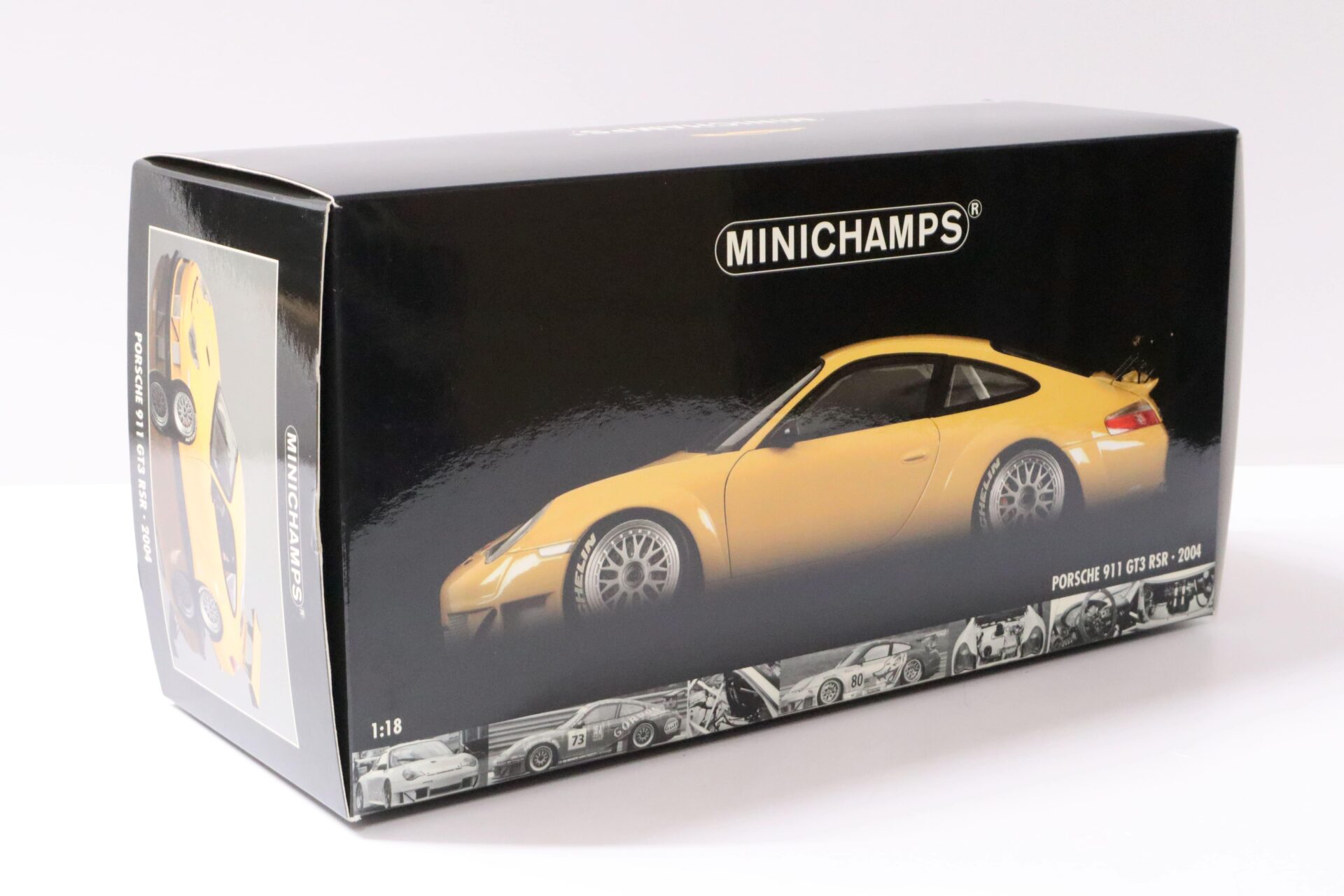 1:18 Minichamps Porsche 911 (996) GT3 RSR ALMS 2004 yellow