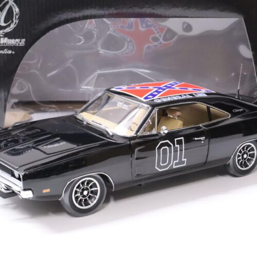 1:18 ERTL Authentics 1969 Dodge Charger R/T Coupe General Lee #01 black
